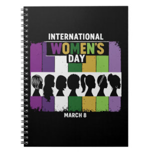 Modern International Women's Day   Diverse Women  Notebook