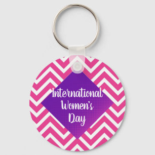 Modern International Womens Day  Key Ring