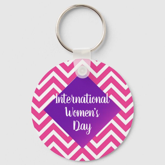 Modern International Womens Day  Key Ring (Front)