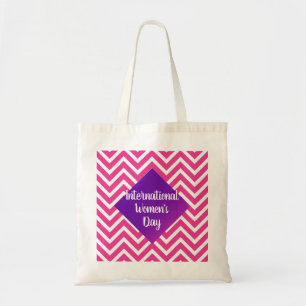 Modern International Womens Day Pink Tote Bag
