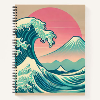 Modern Interpretation of The Great Wave  Notebook