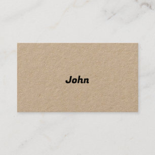 Modern Introductory Type Business Card
