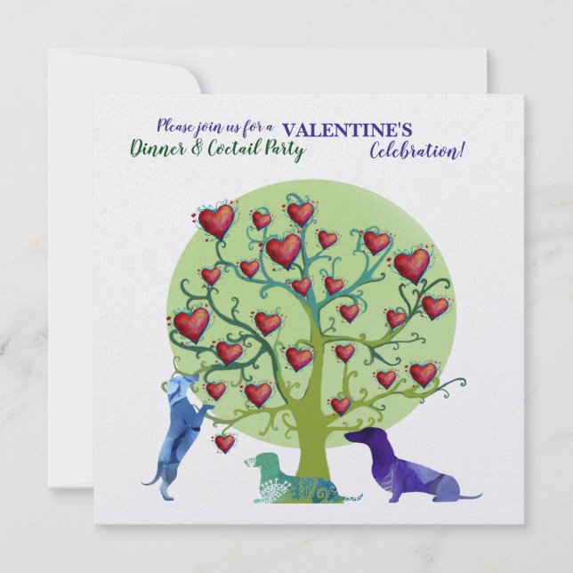 Modern  Invitation Valentine Party Celebration (Front)