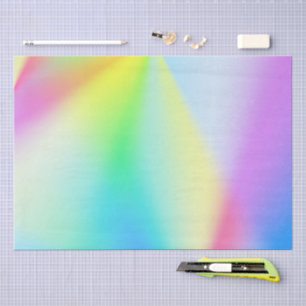 Modern iridescent pastel rainbow colours tissue paper
