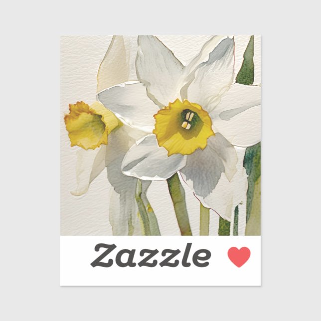 Modern Iris Watercolor Flowers (Sheet)