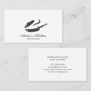 Modern Iron Skillet Catering  Business Card