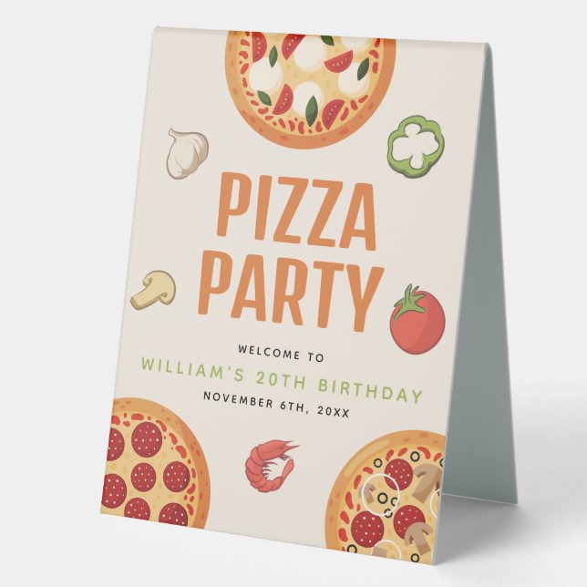 Modern & Italian Any Occasion Pizza Party (Front)