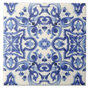 Modern Italian Blue  La Dolce vita  Tile