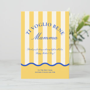 Modern Italian Mom Happy Mother’s Day Card