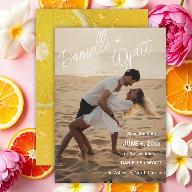 Modern Italian Summer Wedding Save The Date (Creator Uploaded)