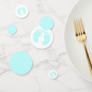Modern Its a boy baby shower blue Confetti