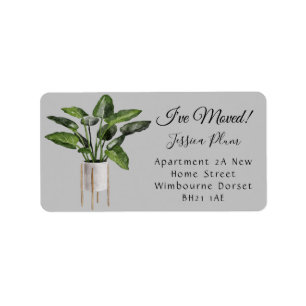 Modern I've Moved Address Label