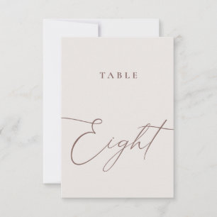 Modern Ivory Calligraphy Table Eight Table Number