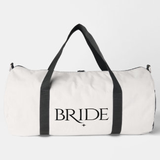 Modern Ivory Celestial Bridal Weekend Travel Bag 
