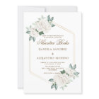 Modern Ivory Floral Nuestra Boda Spanish Wedding