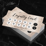 Modern Ivory Glitter Beauty Salon Spa Loyalty Card<br><div class="desc">Modern Ivory Glitter Cute Hearts Beauty Salon Spa Loyalty Punch Cards.</div>