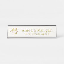 Modern Ivory & Gold Real Estate