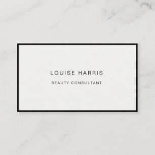 Modern Ivory Professional Chic Business Card