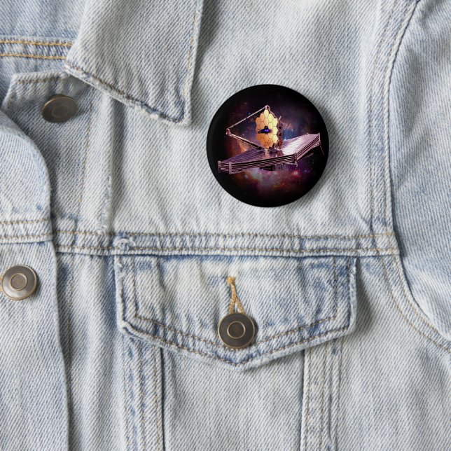 Modern James webb space nasa telescope space T-Shi 6 Cm Round Badge (In Situ)