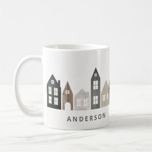 Modern Japan Christmas Nordic houses holiday Coffee Mug