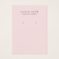 Modern Jewellery Earring Display Card