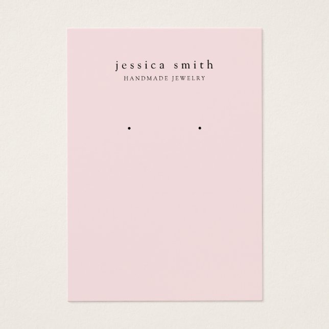 Modern Jewellery Earring Display Card (Front)
