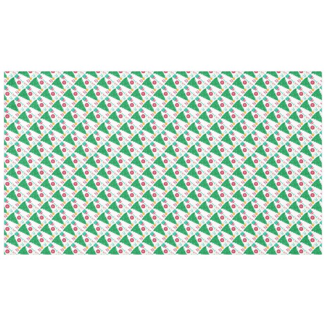 Modern Jolly Christmas Tablecloth (Front (Horizontal))