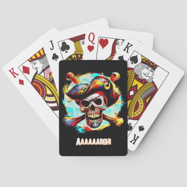Modern Jolly Roger Playing Cards (Back)