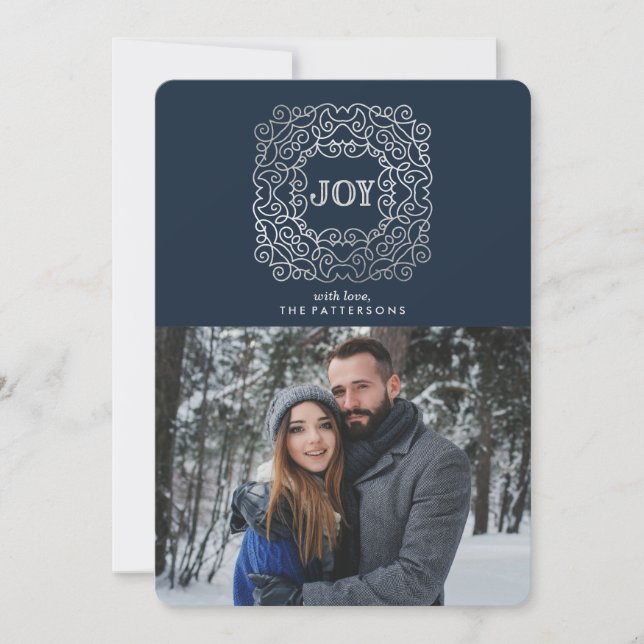 Modern Joy | Holiday Photo Card (Front)