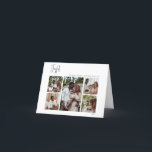 Modern Joyful Christmas Script Folded Five-Photo Holiday Card<br><div class="desc">This modern joyful Christmas script folded five-photo holiday card is perfect for your minimalist shabby chic boho black and white holiday greeting. The minimal whimsical handwritten calligraphy is delicate and rustic while staying classy and elegant. The design reflects a simple all-white winter day and evokes memories of a more simplistic...</div>