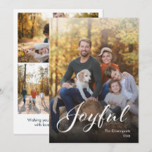 Modern Joyful Script Family Photo