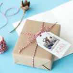 Modern Joyful Typography Red Christmas Photo Gift Tags<br><div class="desc">Get your Christmas presents ready in stylish fashion this year with Modern Joyful Typography Red Christmas Photo Gift Tags! This chic red joyful gift tag has a look that's undeniably eye-catching, with modern lines in the typography and your personalised photo front and centre. On the back of the gift tag,...</div>