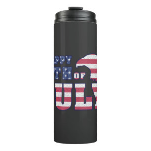 Modern July 4th Celebration Party Thermal Tumbler