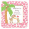 Modern Jungle Giraffe Safari Baby Shower Sticker