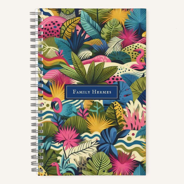 Modern jungle Morris art Notebook (Front)