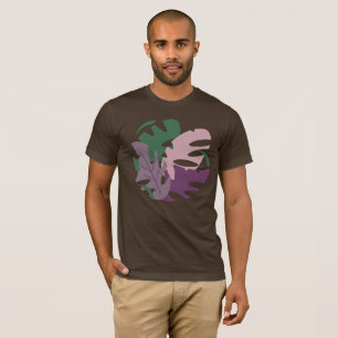Modern Jungle Tropical Monstera Colourful Leaves T-Shirt
