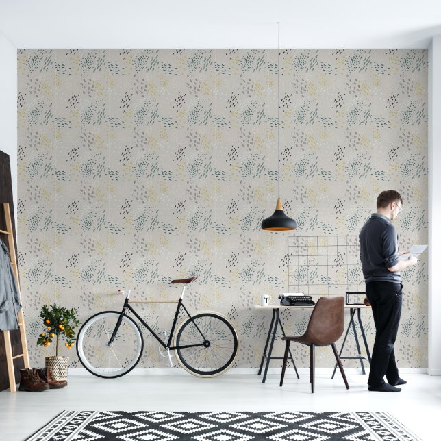 Modern Jungle Wallpaper (Living Room)