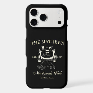 Modern Just Married Custom Wedding Couple Name