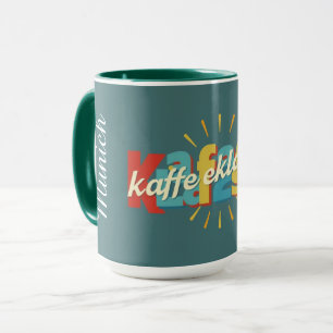 Modern Kaffeeklatsch German Heritage Personalised Mug
