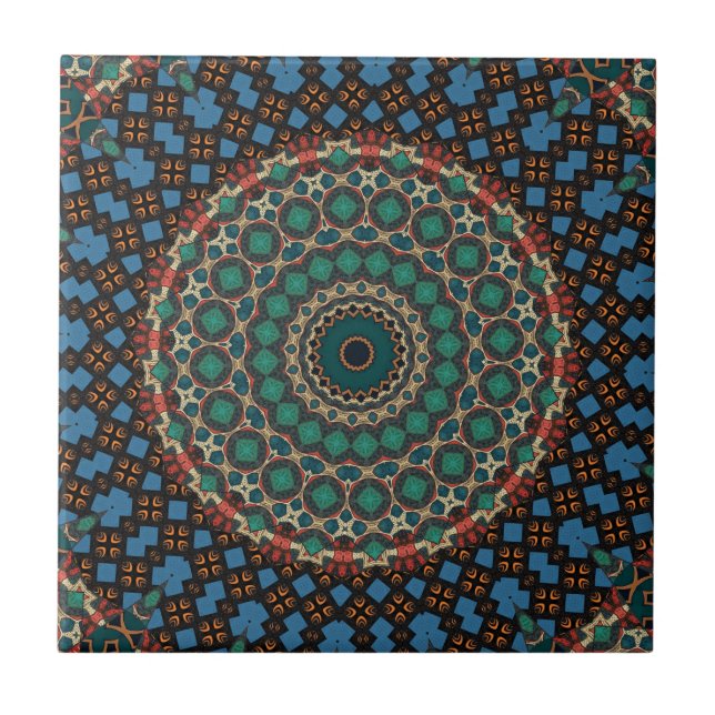 Modern  kaleidoscope Ceramic Tile (Front)