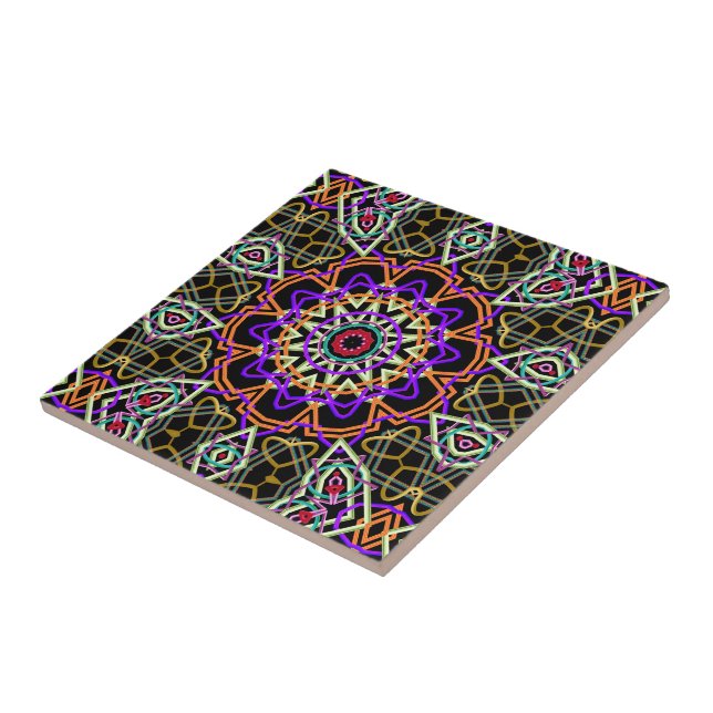 Modern kaleidoscope tile (Side)