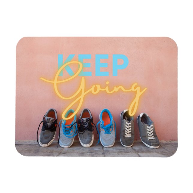Modern Keep Going Motivational  Magnet (Horizontal)