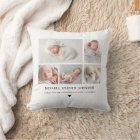 Modern Keepsake Photo Collage Newborn Stats