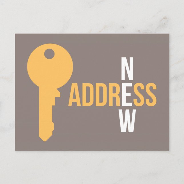 Modern Key Moving Postcards (Front)