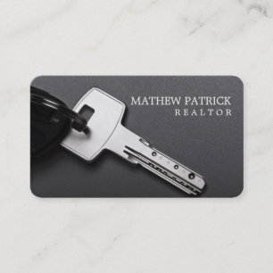 Modern Key Real Estate Realtor Business Card