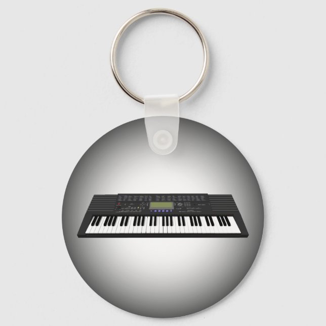 Modern Keyboard Synth: 3D Model: Keychain (Front)