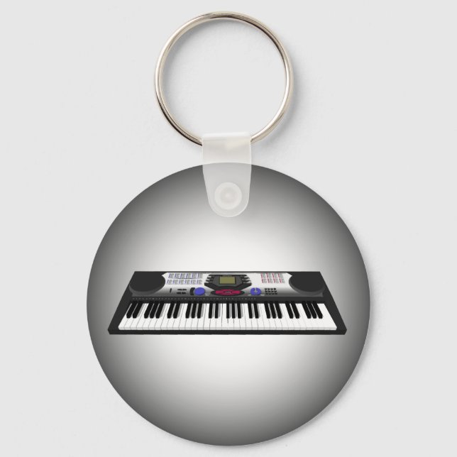 Modern Keyboard Synth: 3D Model: Keychain (Front)