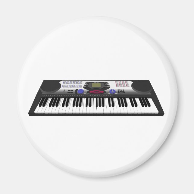 Modern Keyboard Synth: 3D Model: Magnet (Front)