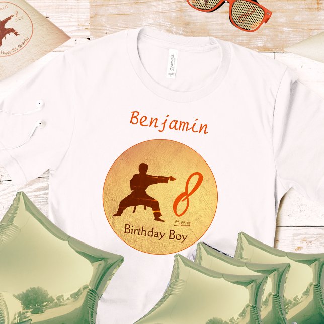 Modern Kids 8th Birthday Japan Martial Arts Karate T-Shirt (Creator Uploaded)