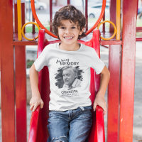 Modern | Kids | Grandpa Photo Memorial  T-Shirt